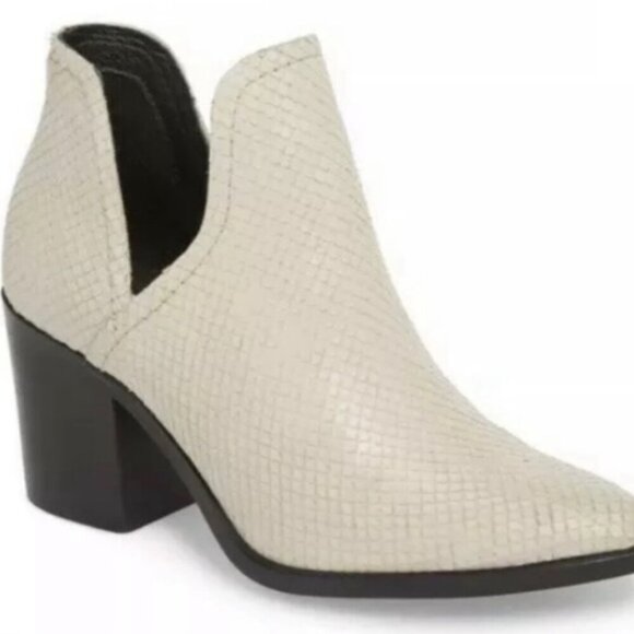 Steve Madden Petra Open Side Bootie Snakeskin Booties - Picture 1 of 7